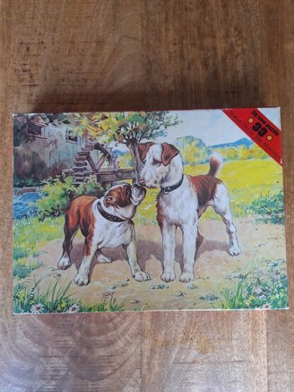 Vintage puzzel Jig Saw hondjes - Afbeelding 2