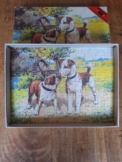 Vintage puzzel Jig Saw hondjes