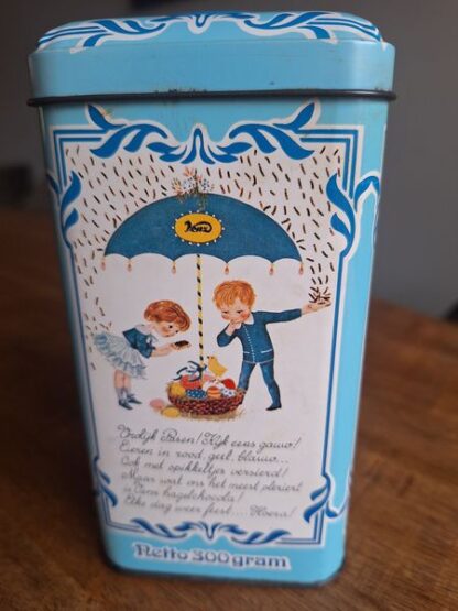 Vintage blauw blikje  Venz Vaassen - Afbeelding 4