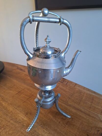 Vintage theepot met warmhouder - Afbeelding 2